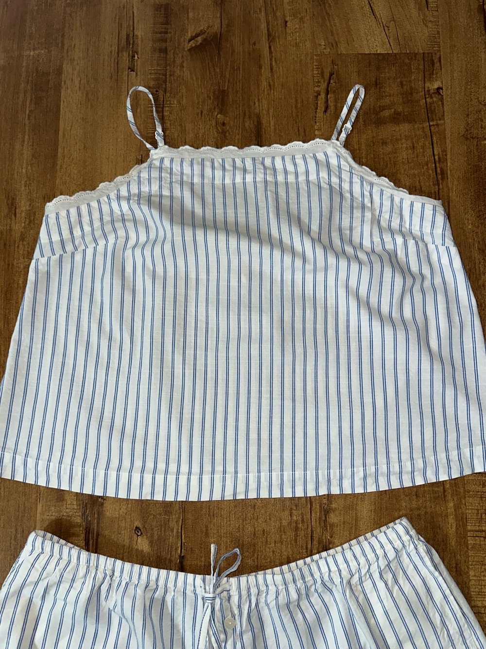 Auden Cotton Blend Tank Top and Shorts Pajama Set. - Picture 2 of 9